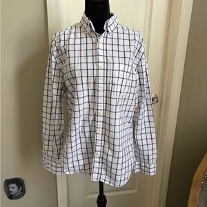 Rye Men's White and Black Grid Shirt